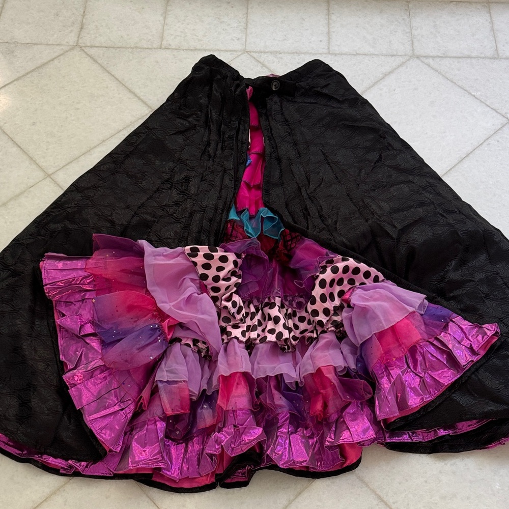 Vibrant Black and Pink Women's Party Skirt